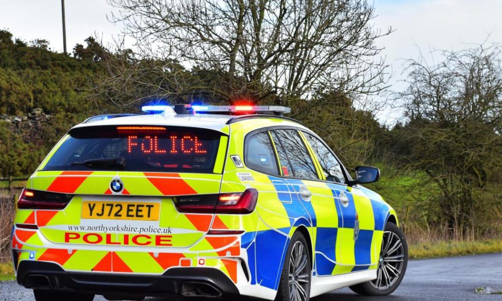 Mercedes seized by police in The Crescent, Scarborough