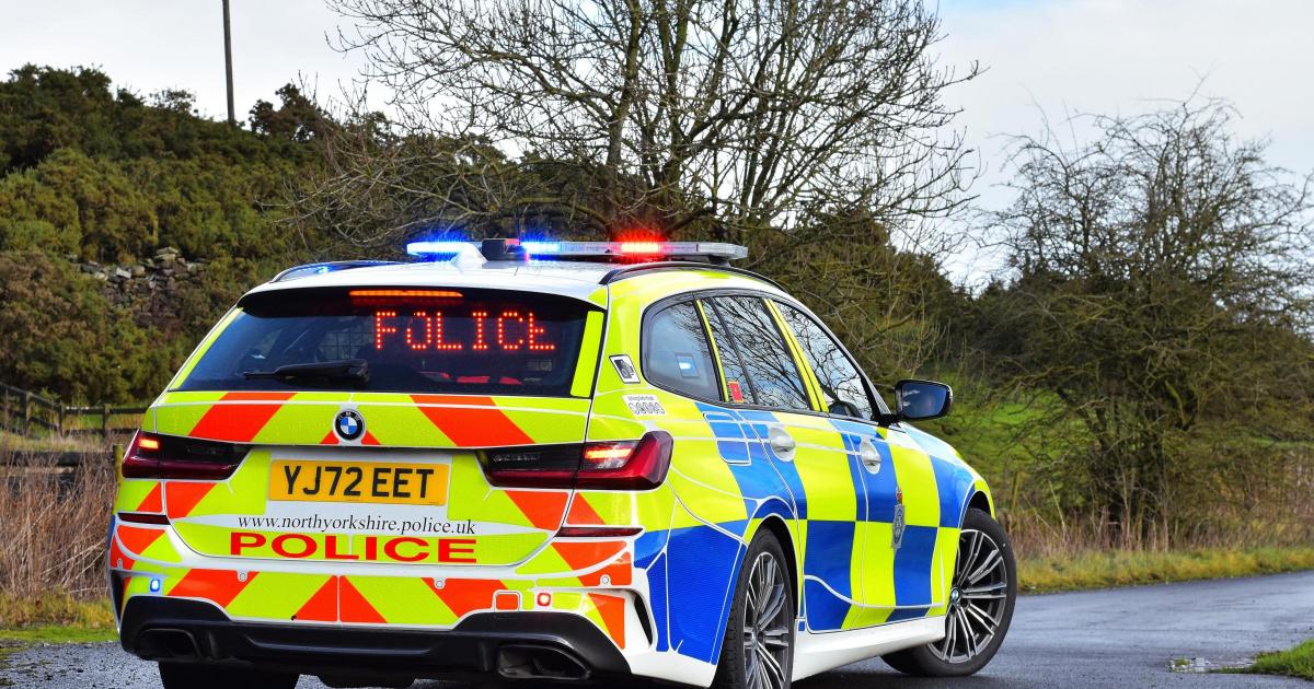 Mercedes seized by police in The Crescent, Scarborough