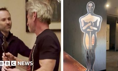 Sean Penn receives 'Oscar' in Ukraine after skipping US ceremony