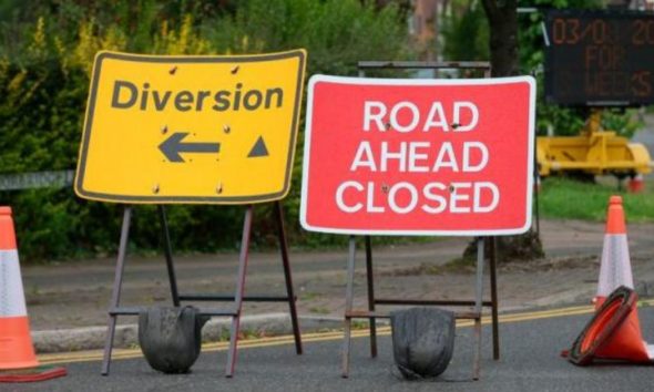 Which roads are set to be closed in Darlington this week