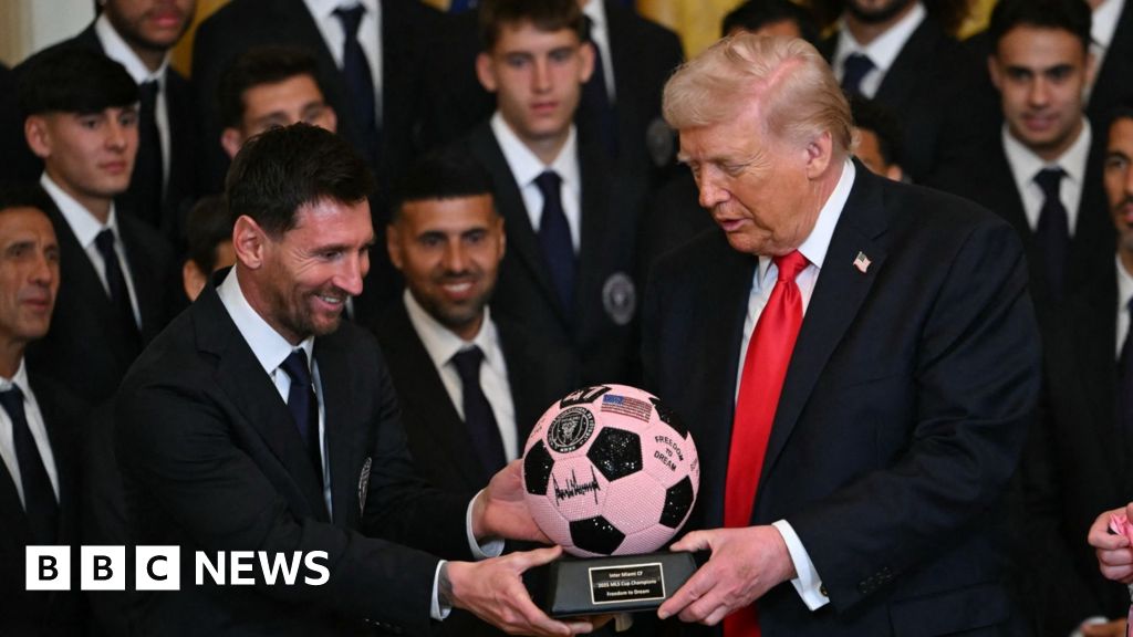 Messi and Inter Miami meet Trump at White House