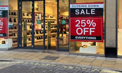 Deichmann shoe shop in Davygate, York, has closed its doors