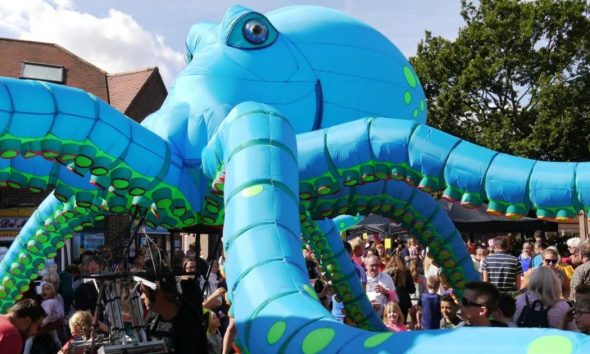 York BID giant octopus show cancelled by high winds