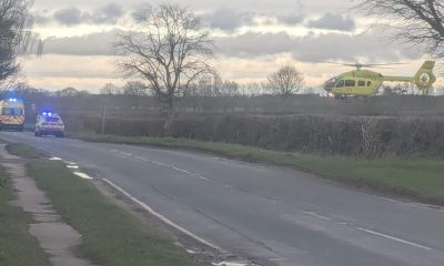 Emergency services called to crash on B1222 in Stillingfleet