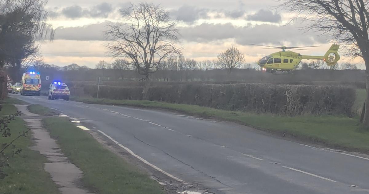 Emergency services called to crash on B1222 in Stillingfleet