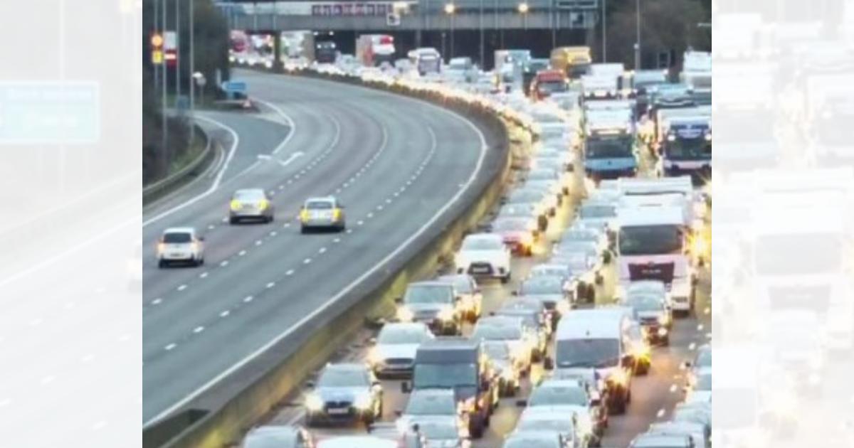 Air ambulance called following 3 car crash on M62 motorway