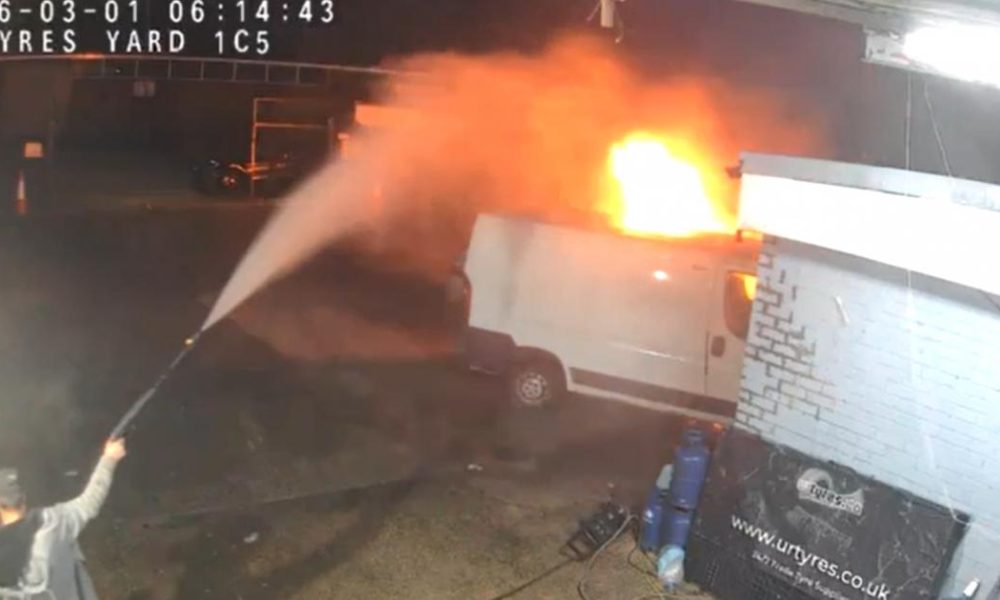 Three-vehicle ‘ferocious’ fire breaks out in Bolton