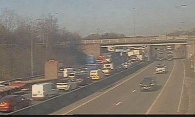 M60 car fire road closure and M61 bridge crash delays