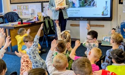 Author visits Bishop Auckland school on World Book Day