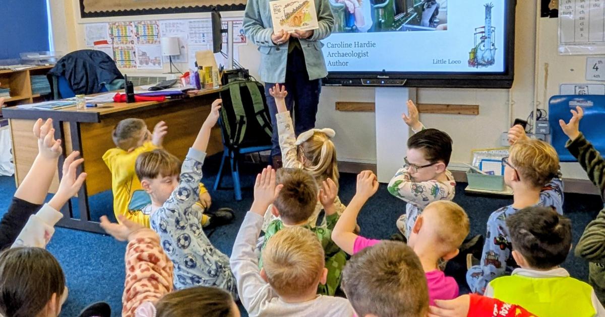 Author visits Bishop Auckland school on World Book Day