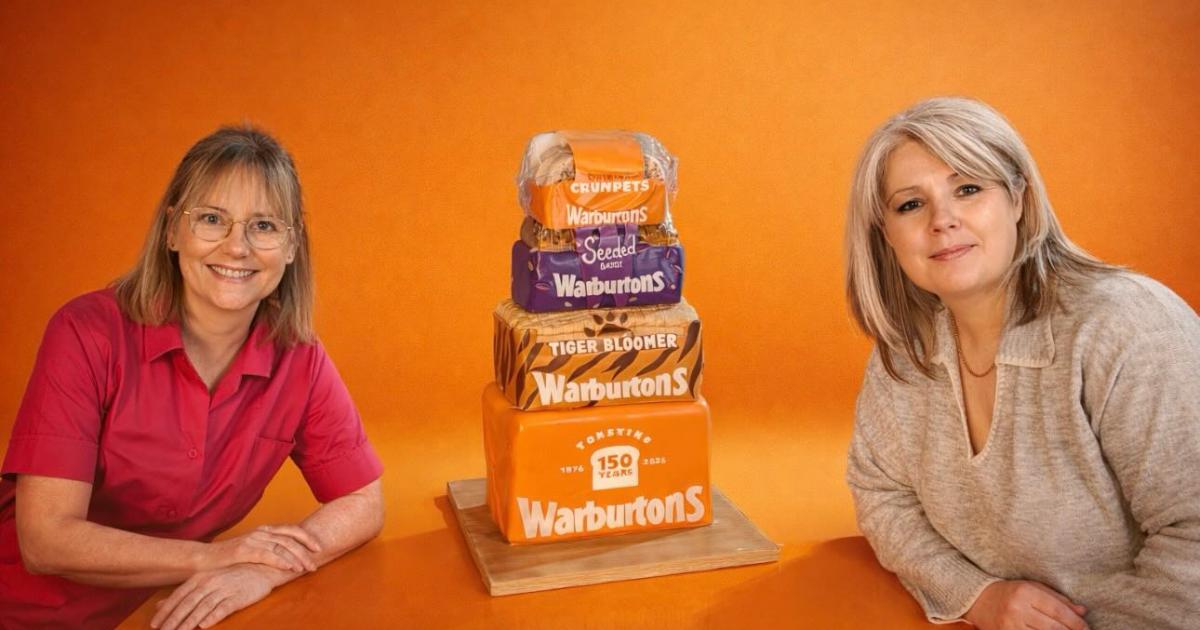 Occasion Cakes Bolton's Warburtons 150th cake in national advert