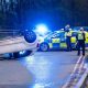 Car overturned at Westhoughton junction near Sainsbury’s