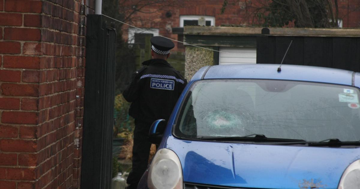 Car shot after being parked outside Starkey Crescent home