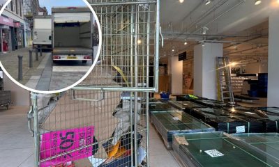 Removal vans move in on closed House of Fraser in Darlington