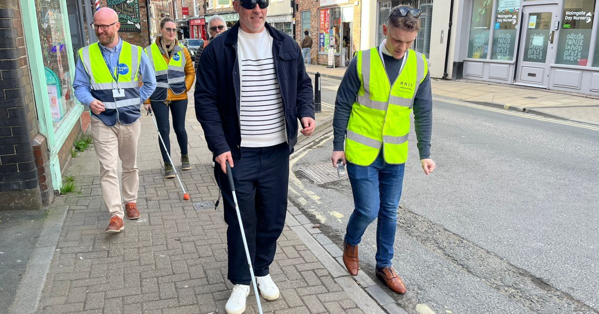 North Yorkshire Mayor David Skaith on MySight guided walk