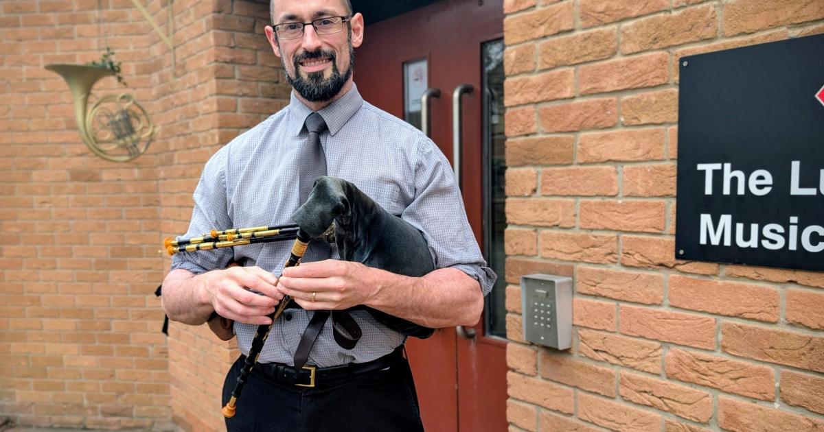 Dame Allan's Latin teacher piping tradition alive