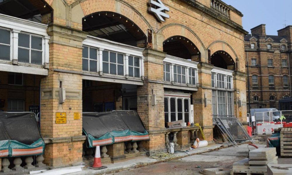 York railway station bus canopy at risk of collapse removed