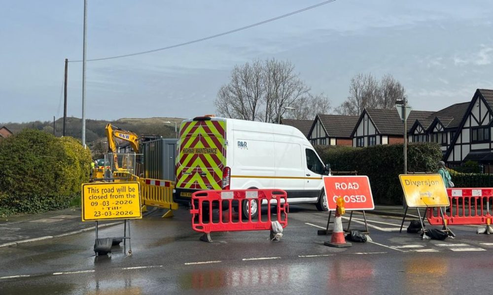 Burst water mains in Harwood causes flooding chaos