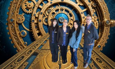 Gogglebox star Scarlett Moffatt at Professor Kettlestring