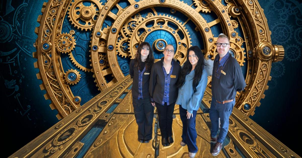 Gogglebox star Scarlett Moffatt at Professor Kettlestring