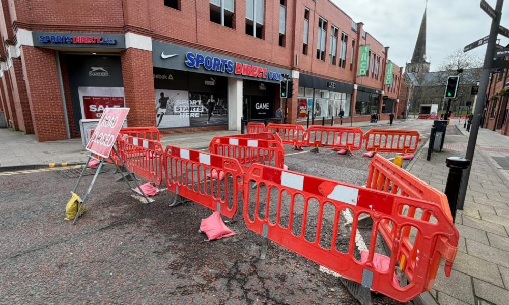 Darlington roads hit by works and closures on Thursday