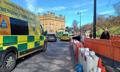 Police incident outside York Station - emergency services on scene