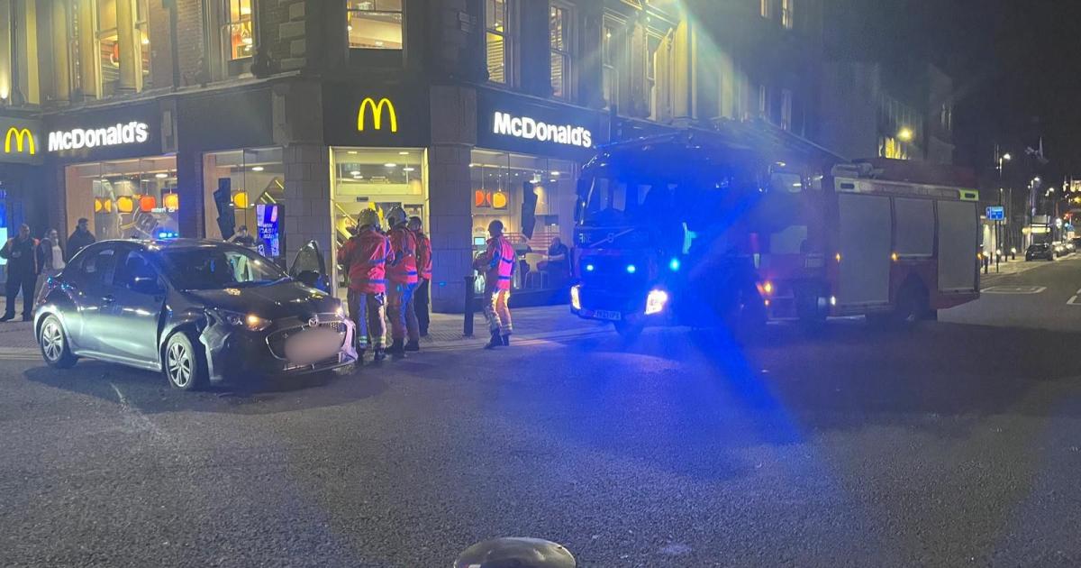 Emergency services attend crash involving a bus and a car