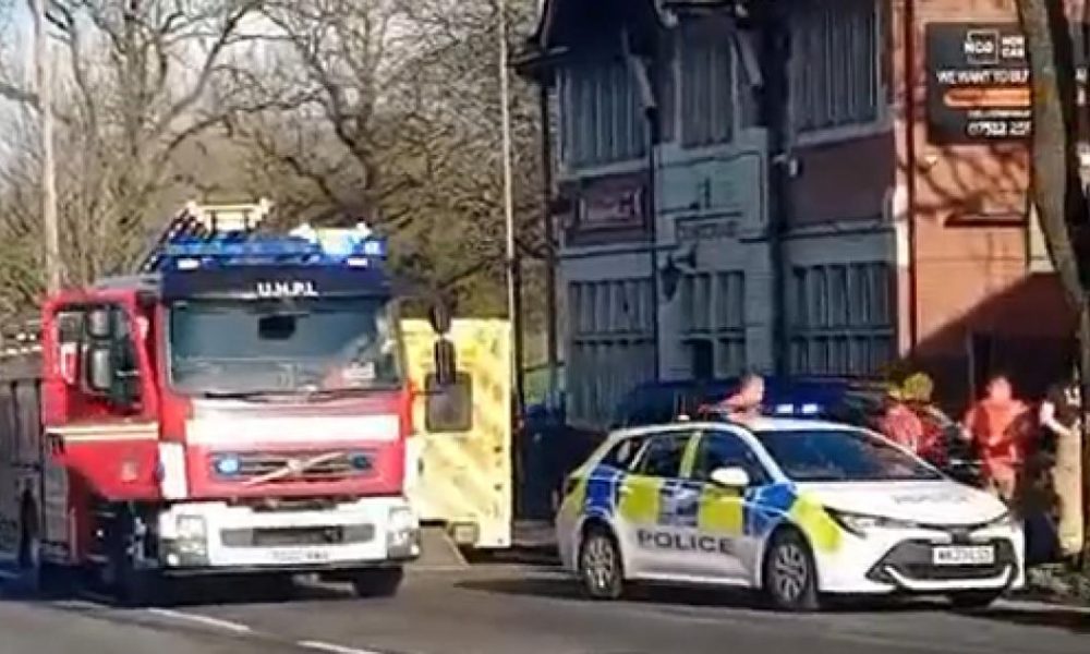 Woman taken to hospital after Farnworth road crash