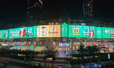 Asia's Largest 2,400 sqm Indoor Transparent Screen Illuminates Central World, Thailand