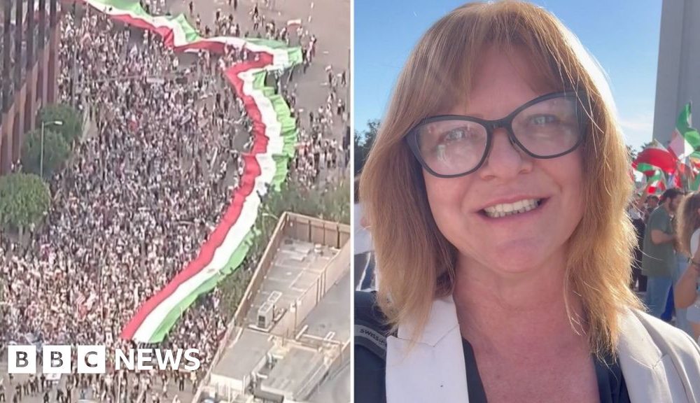 Iranian Americans in Los Angeles dance in the streets on day two of the conflict