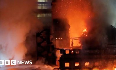 Fire crews fight blaze near Glasgow Central Station