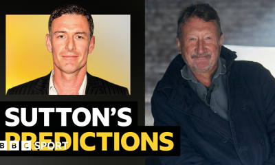 A picture of Chris Sutton with wording next to it that says BBC Sport columnist Chris Sutton