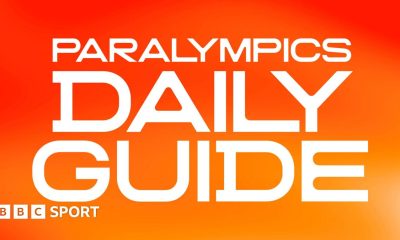 Orange graphic which says Paralympics Daily Guide