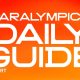 Orange graphic which says Paralympics Daily Guide