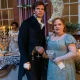 Luke Newton and Nicola Coughlan in season three of Bridgerton