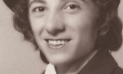 A portrait of the author's grandmother Josephine during her time serving in the Navy (1944).