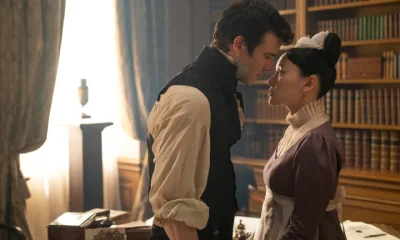 Luke Thompson and Yerin Ha in Bridgerton season four