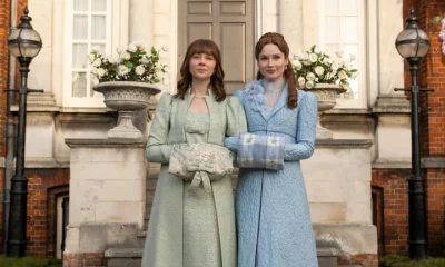 Claudia Jessie as Eloise and Hannah Dodd as Francesca in Bridgerton