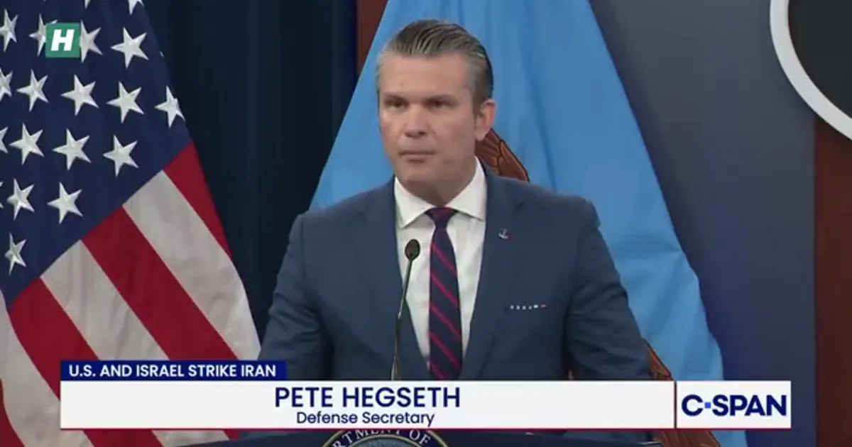 Hegseth: We're Hitting Iran 'Unapologetically'