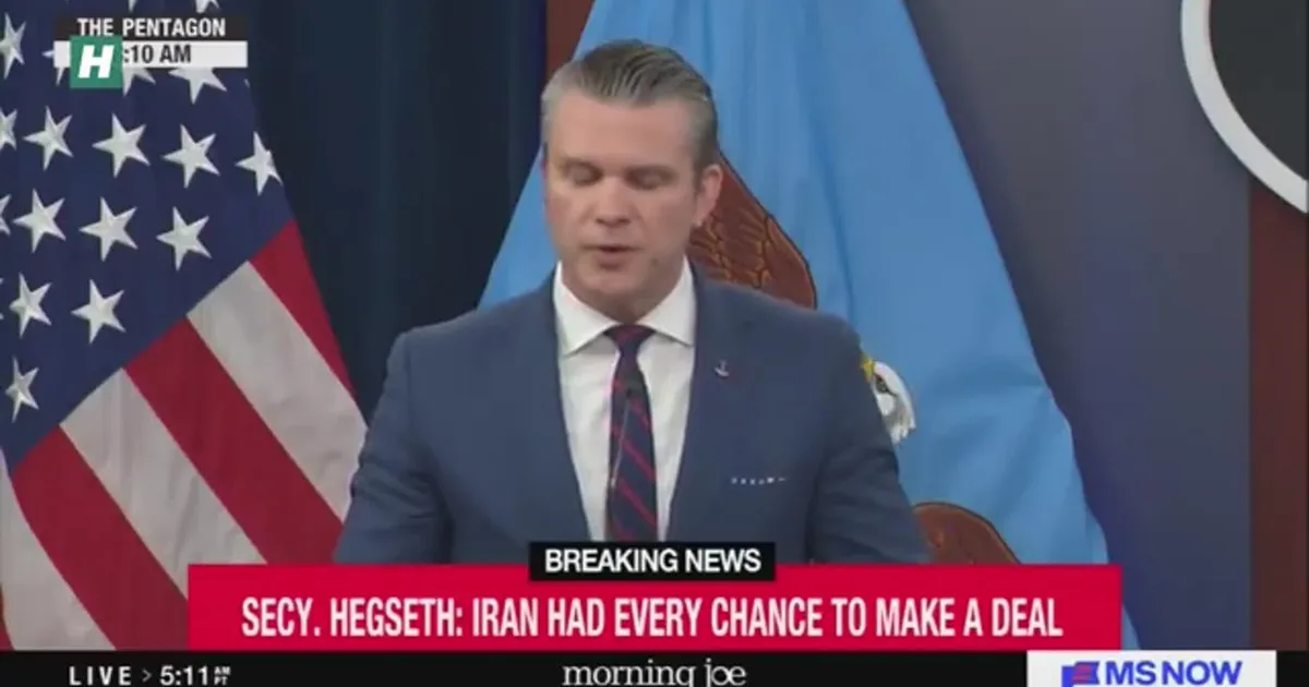 Hegseth: War Is Hell
