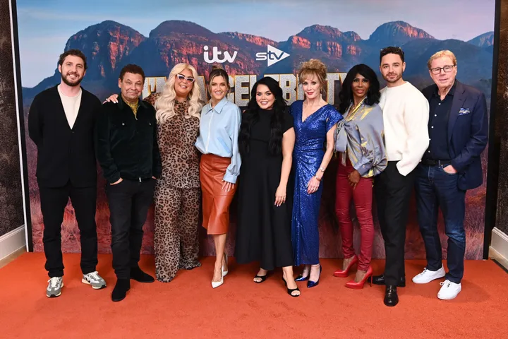 Seann Walsh, Craig Charles, Gemma Collins, Ashley Roberts, Scarlett Moffatt, Beverley Callard, Sinitta, Adam Thomas and Harry Redknapp at the press launch of I'm A Celebrity: South Africa on Monday night