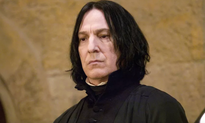 Alan Rickman in character as Snape in Harry Potter