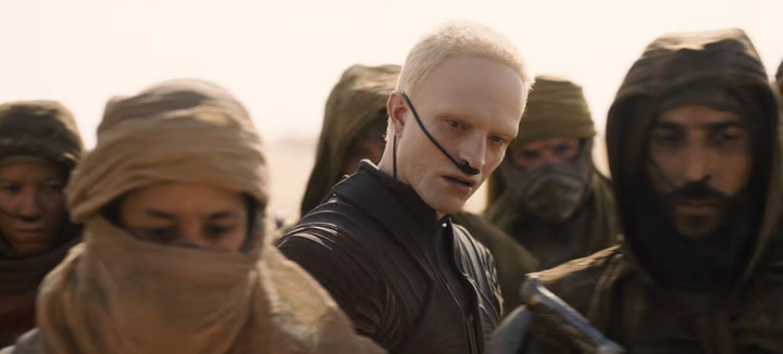 Robert Pattinson as Scytale in Dune: Part Three