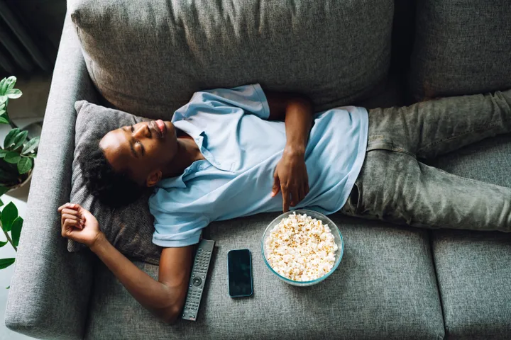 If you regularly fall asleep during a movie or TV show and are getting enough sleep at night, it's worth talking to a doctor.
