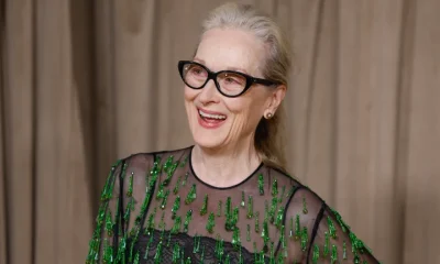 Meryl Streep poses for photographers upon arrival at The Albies on Friday, Oct. 3, 2025, in London. (Photo by Millie Turner/Invision/AP)