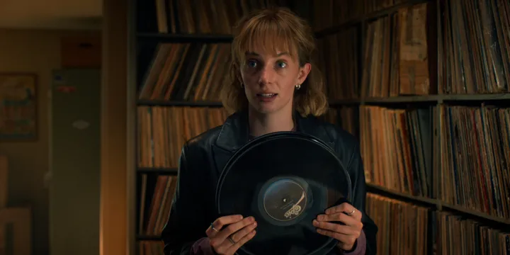 Maya Hawke as Robin in the final season of Stranger Things