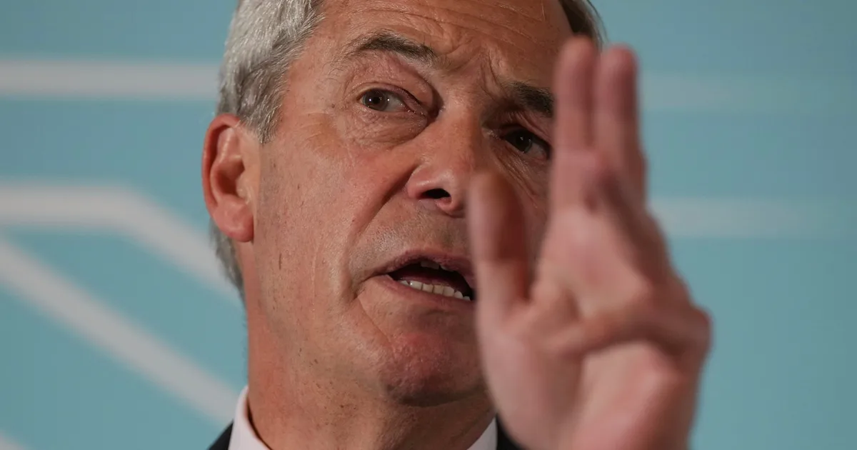 Nigel Farage Dismisses Reform Candidate's 'Nazi Salute' Photo