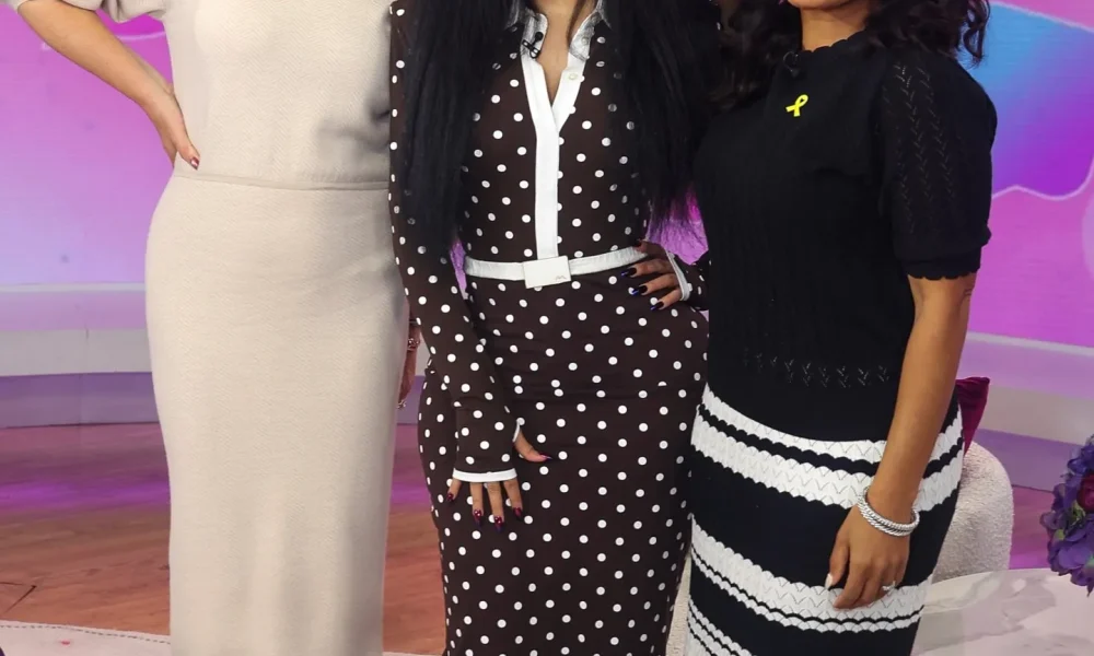 8 Cardi B In Brown Polka Dot Rowen Rose For Press Day Talking Little Miss Drama Tour And Grow Good Beauty