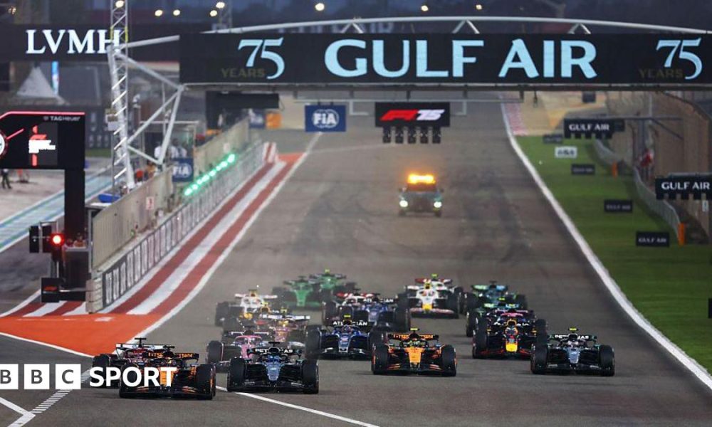 Bahrain Grand Prix start line