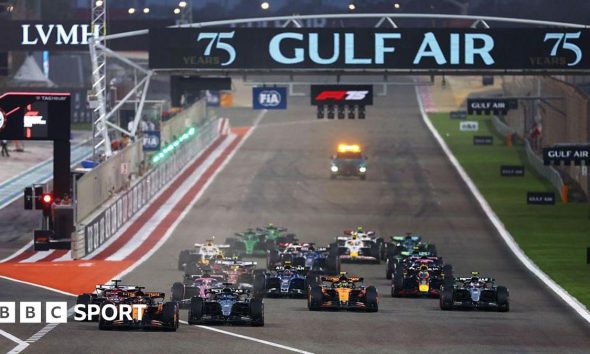 Bahrain Grand Prix start line